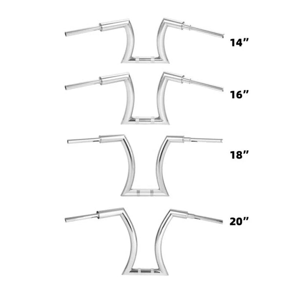 14/16/18/20'' Rise 2'' Ape Hanger Bar Handlebar Fit For Harley Sportster Chrome