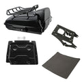 Black Razor Trunk Backrest Mount Base Plate Fit For Harley Road King Glide 14-26