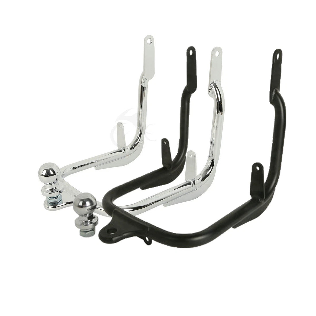 Black/Chrome Trailer Hitch Tow Fit For Harley Street Glide Road King 2009-2013