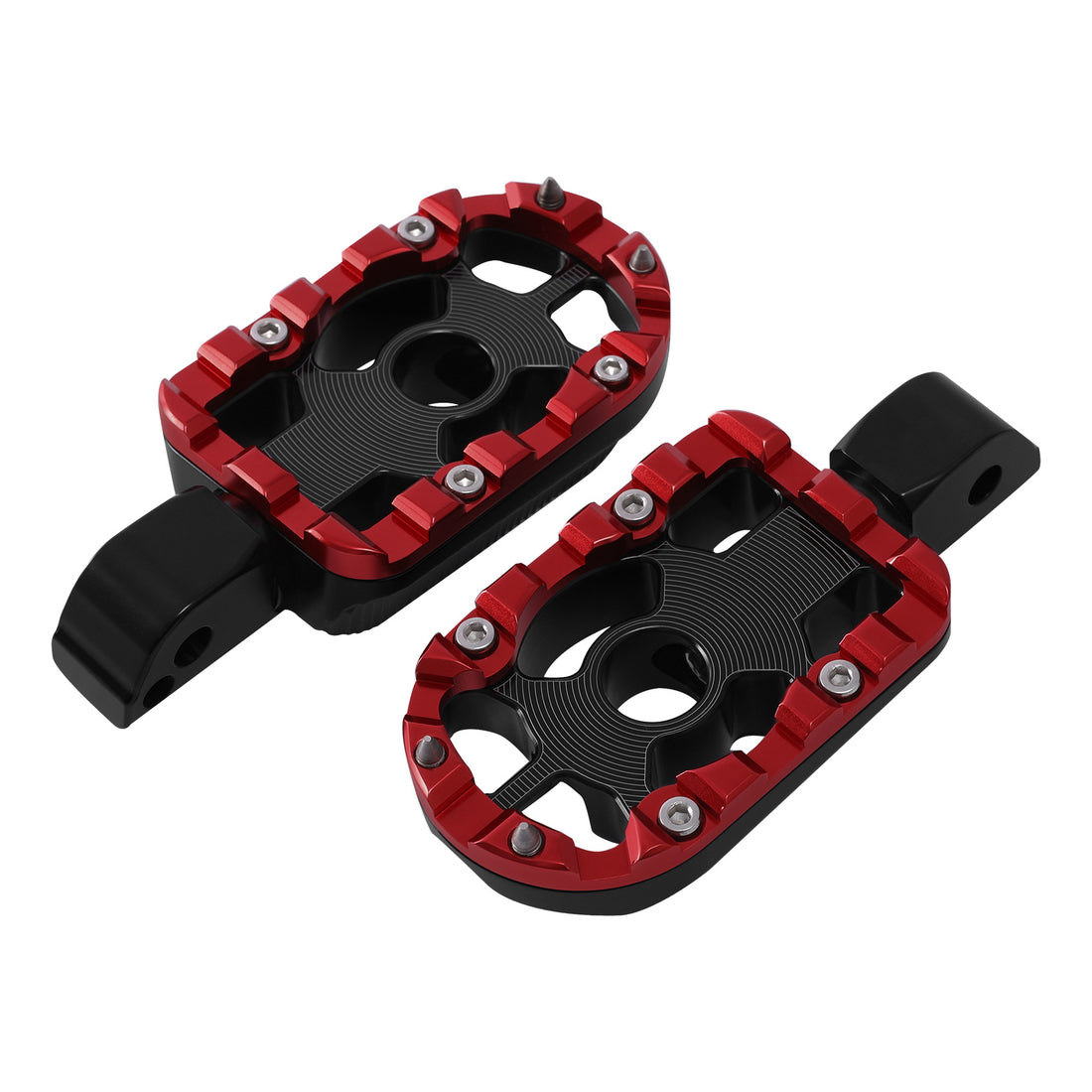 Passenger Foot Pegs Footrest Fit For Harley Softail Fat Bob Boy 18-25 Black Red