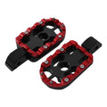 Passenger Foot Pegs Footrest Fit For Harley Softail Fat Bob Boy 18-25 Black Red