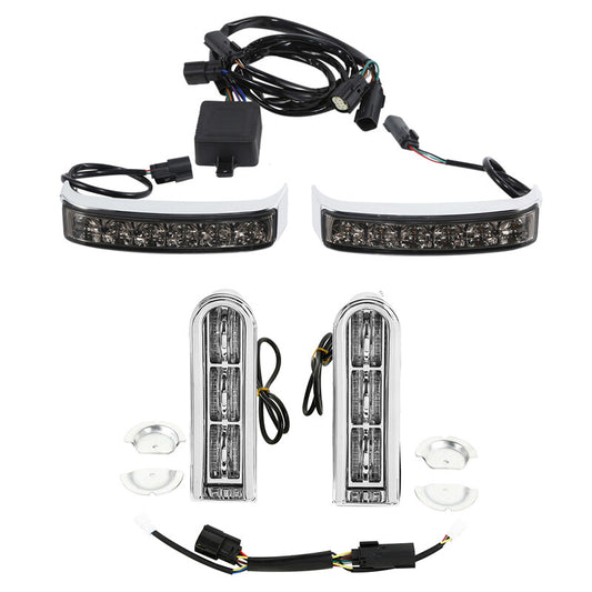 Saddlebag LED Insert Light Running Brake Turn Light Fit For Harley Touring 14-24