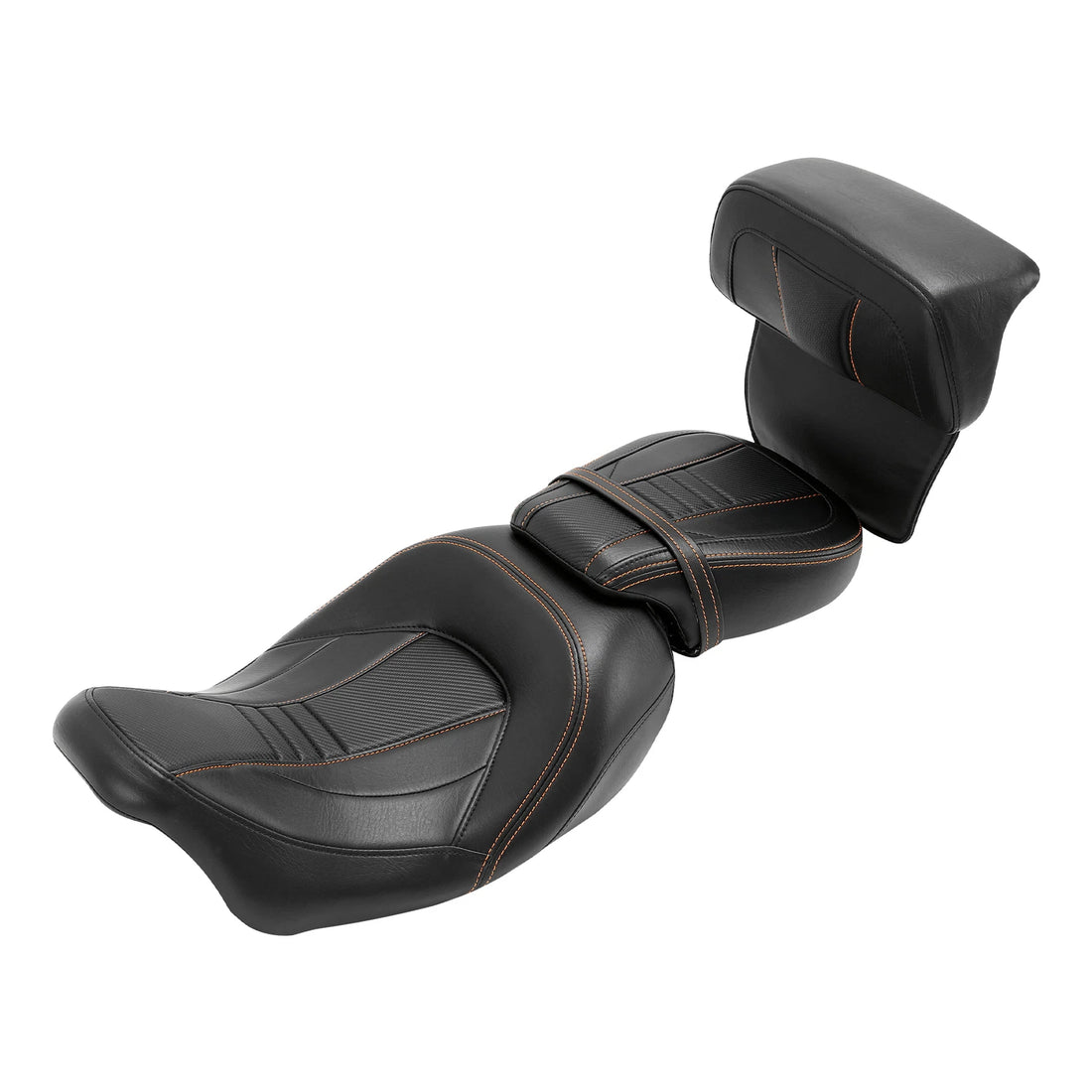 Rider Driver & Passenger Seats Backrest Pad Fit For Harley Street Glide 2014-23