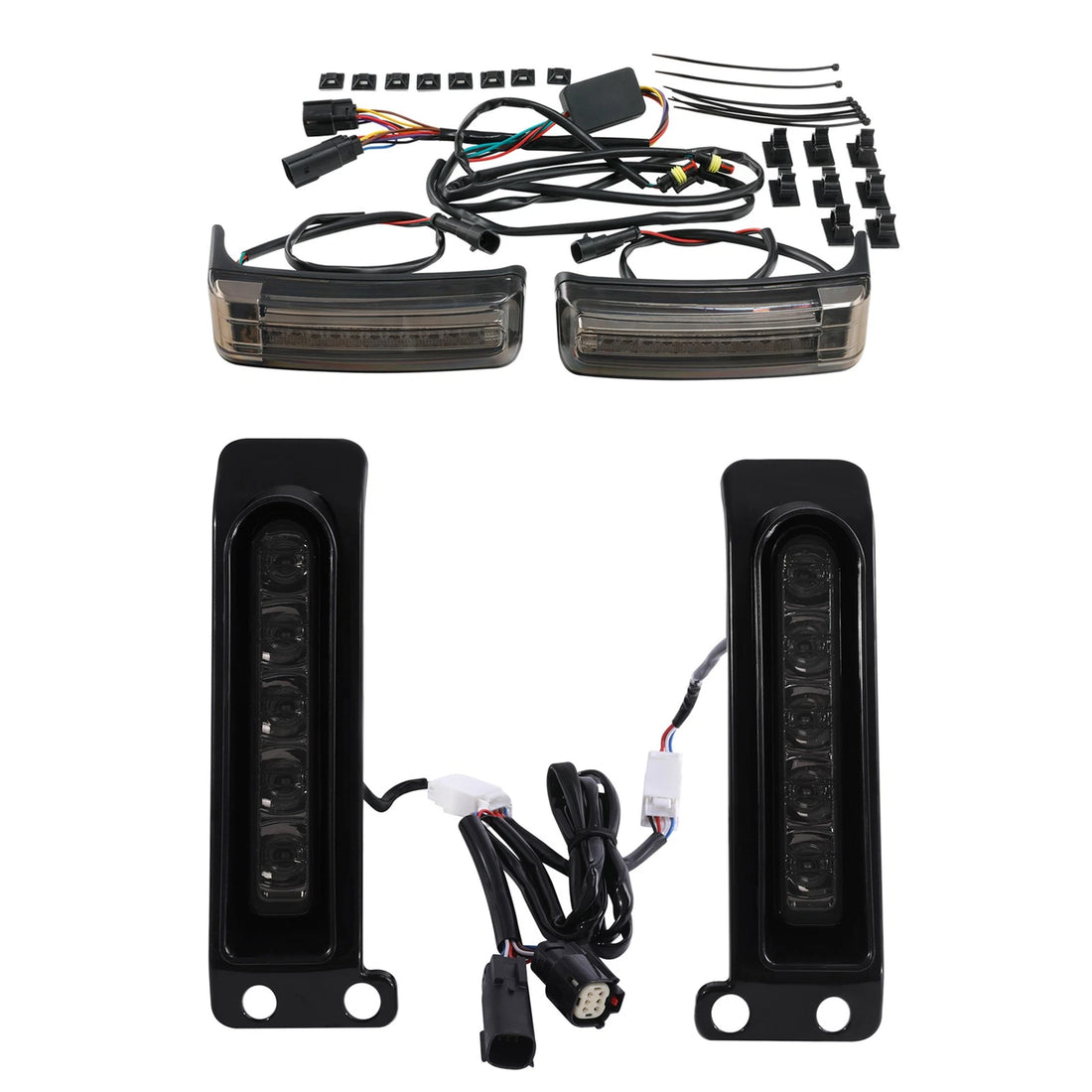 LED Inserts Support Brake Run Turn Signals Light Fit For Harley Road Glide 14-24