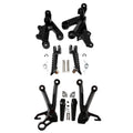 Driver Passenger Footpegs Brackets Fit For Suzuki GSXR1000 2003-2004 03 04 Black