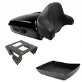 Chopped Trunk Backrest Solo Mounting Rack Fit For Harley Touring Road King 14-26