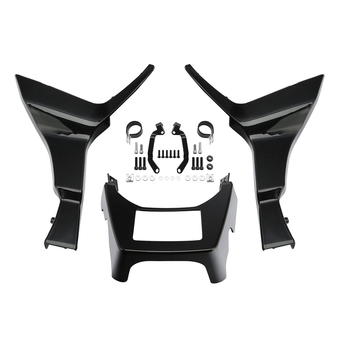 Vivid Black Side Fairings Spoilers Covers Fit For Harley Road Glide 2017-2024 23