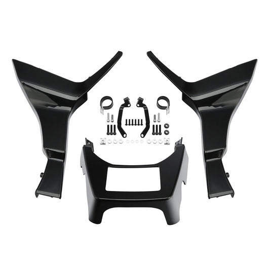 Vivid Black Side Fairings Spoilers Covers Fit For Harley Road Glide 2017-2024 23