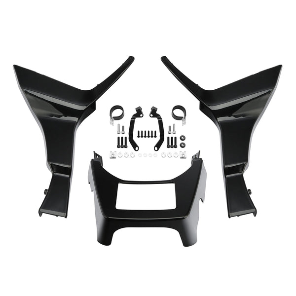 Vivid Black Side Fairings Spoilers Covers Fit For Harley Road Glide 2017-2024 23