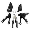 Front Rider Driver Footpegs Pegs Bracket Fit For Kawasaki Ninja ZX6R 2005-2008