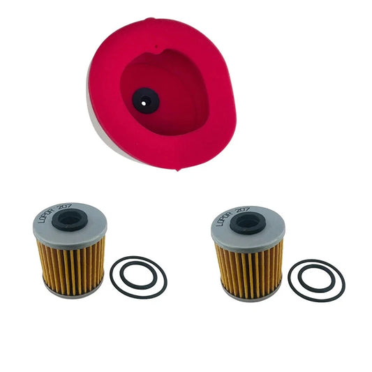 2pc Oil Filter And 1pc Air Filter For Suzuki RM-Z250 07-18 RM-Z450 05-17