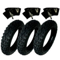 HD 3) Tires And 3) Tubes Straight Stem Size 2.50-10 2.50X10 For Yamaha Peewee 50