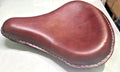 New For Harley Bobber Chopper Sportster Cherry Leather Deep Dish Solo Seat
