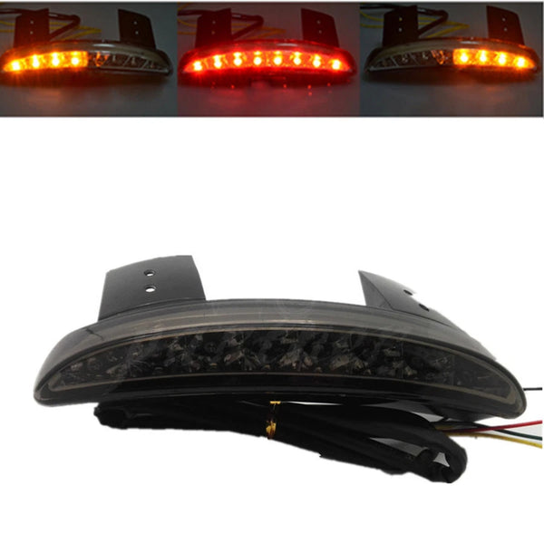 Chopped Fender Edge LED Tail Runing Brake Light With Turn Signal For Harley 883