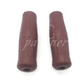 7/8" Brown Vintage Motorcycle Classic Coke Bottle Handlebar Rubber Hand Grip