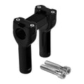 Black 4" Handlebar 1 1/4'' Handle Bar Riser Fit For Harley Dyna Softail Fatboy