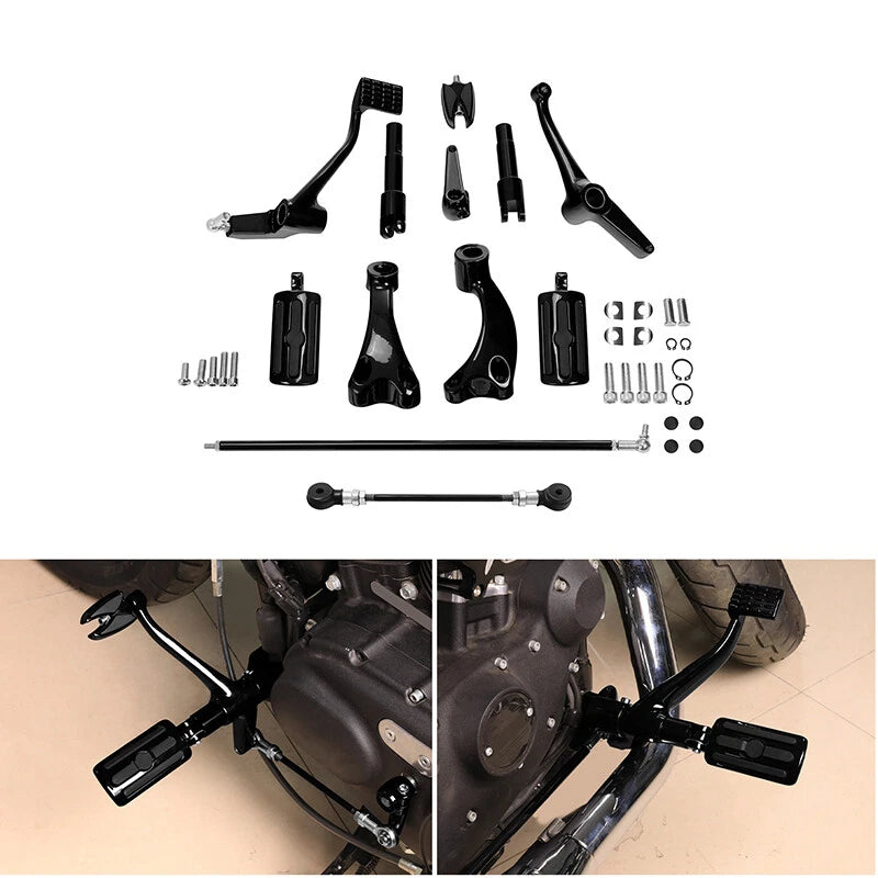 Forward Control Pegs Levers Linkages Fit For Harley Sportster XL 2004-2013 12 11