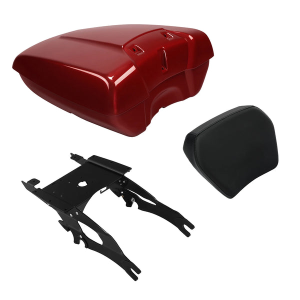 Low Profile Trunk Backrest Mount Rack Fit For Indian Springfield Ruby Metallic