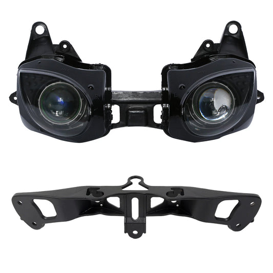 Headlight Assembly & Fairing Stay Bracket Fit For Kawasaki Ninja ZX6R 2007-2008
