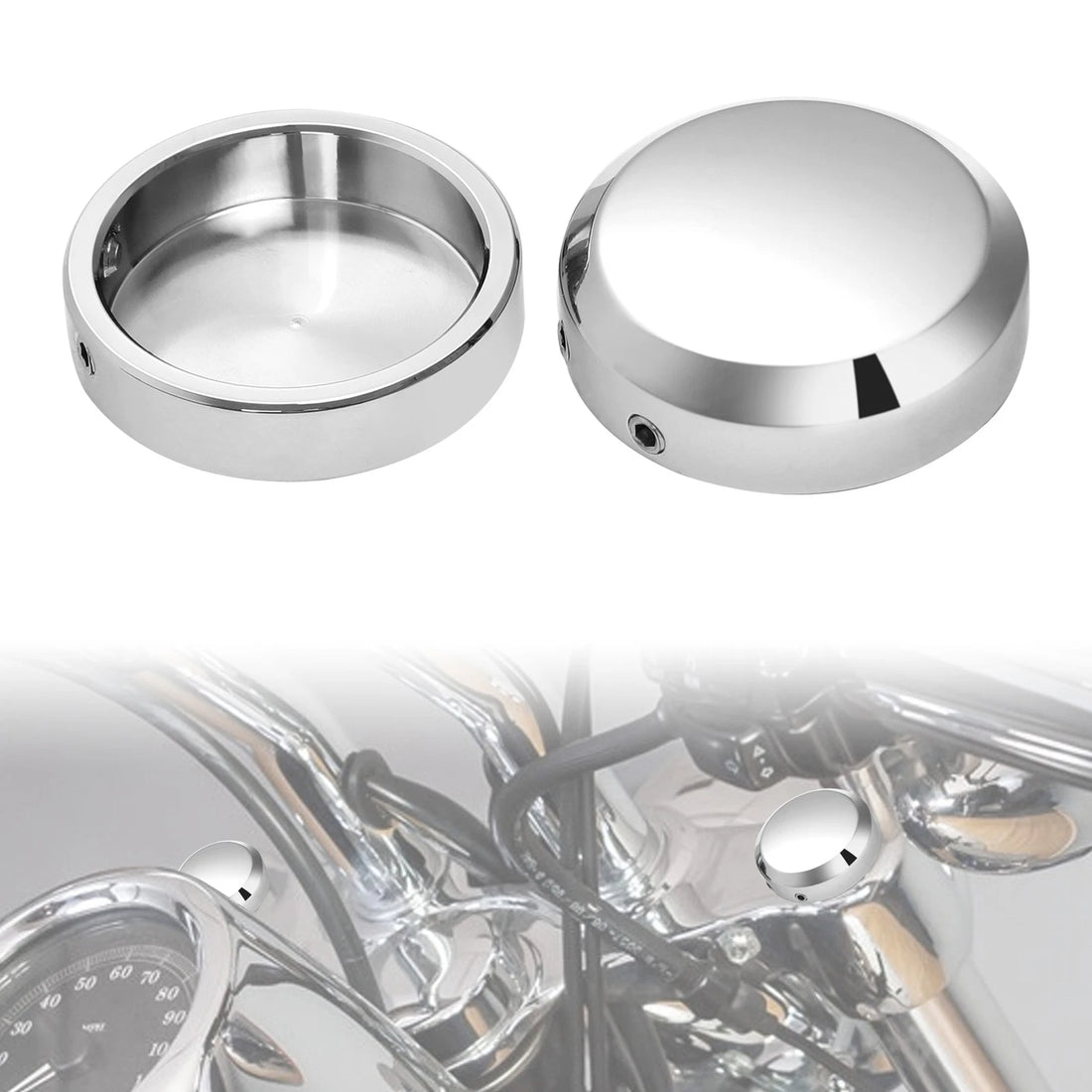 Front Fork Stem Upper Nut Cover Fit For Harley Sportster XL 883 1200 2014-2022
