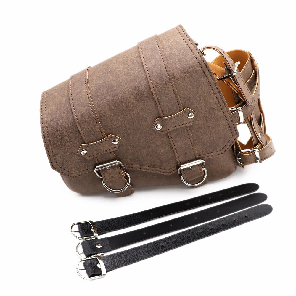 Left Side Saddlebag Saddle Bag With Drink Holder Bag For Harley Sportster XL883