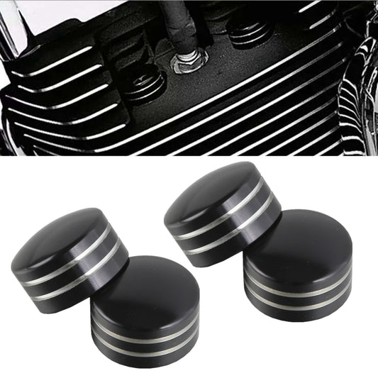 4X Head Bolt Covers For Harley Sportster XL883 XL1200 Twin Cam Big Twin 1340 Evo