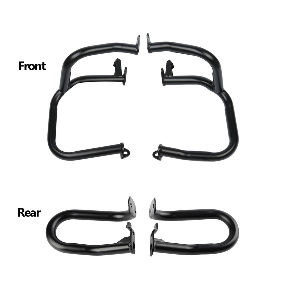 Front & Rear Black Engine Guard Crash Bar Fit For Honda Goldwing GL1800 01-2017