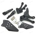 Kawasaki Ninja ZX-10R Black Front Foot Pegs Footrest Bracket Fit For 2004-2005