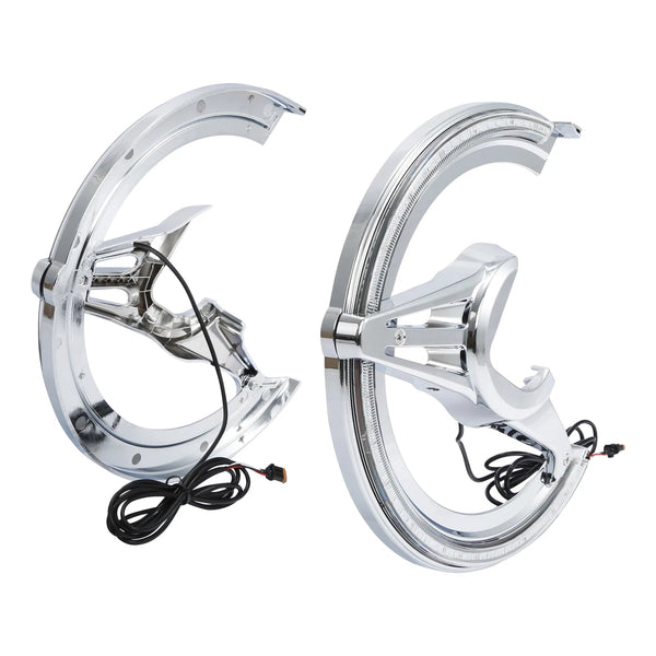 Brake Rotor Covers w/ LED Light Fit For Honda Goldwing GL1800 GL 1800 2018-2025