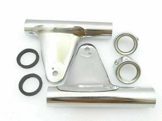 Fit For Yamaha RXS100/RX135 Chrome Headlight Holders With Upper Rings @LS
