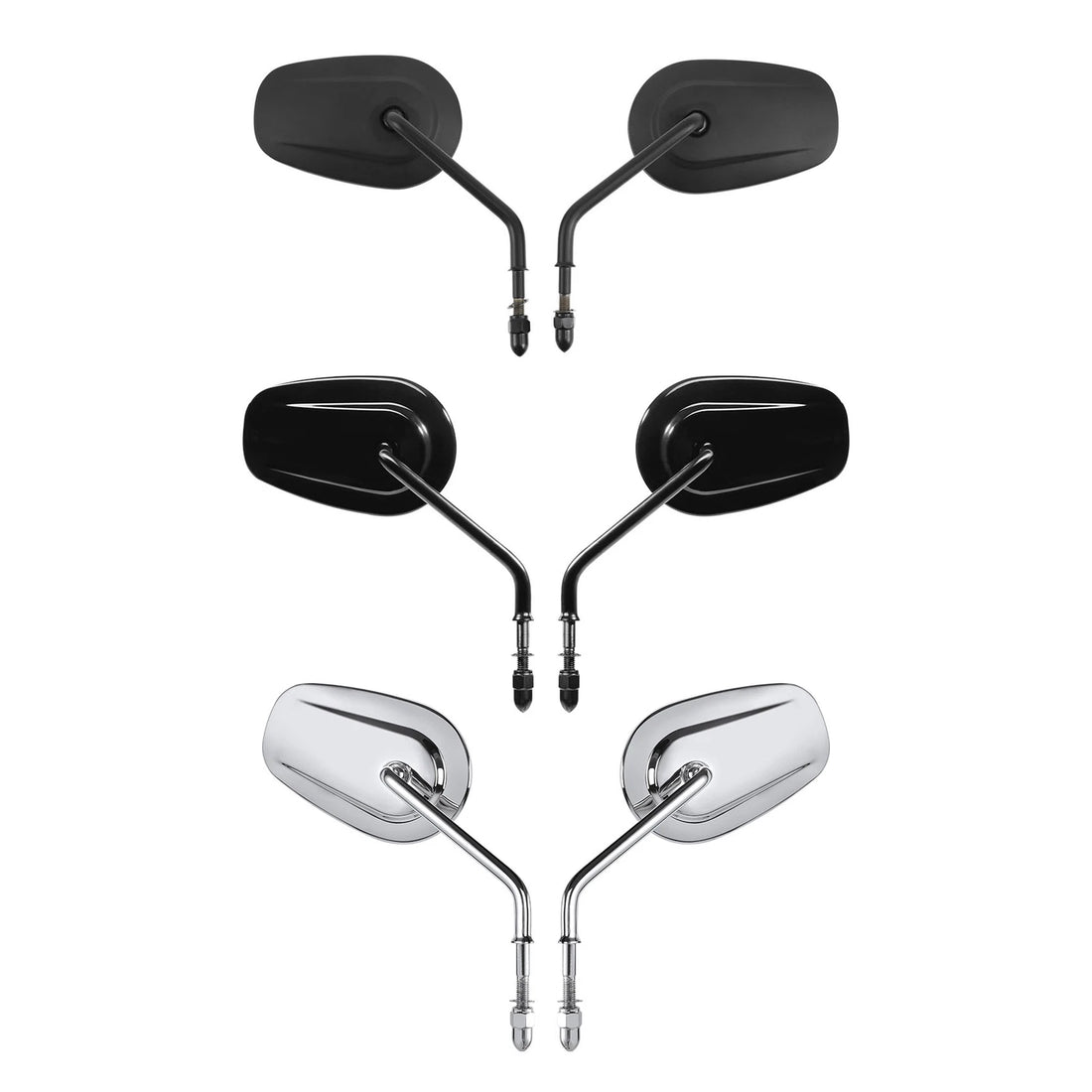 8mm Rearview Mirrors Fit For Harley Electra Street Glide Softail Sportster Dyna