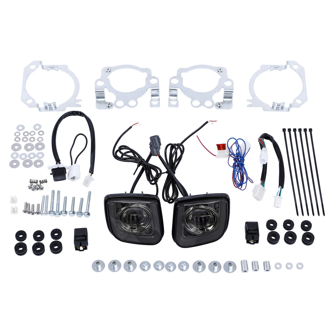 LED Fog Lights Driving Light Smoke Lens Fit For Honda GoldWing GL1800 F6B 13-17