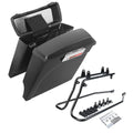 Matte 5" Stretched Saddlebags & Bracket Fit For Harley Softail Heritage 84-17