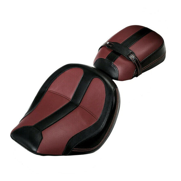 Driver & Passenger Seat Fit For Indian Scout 2015-2023 2016 Sixty Black Burgundy