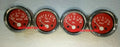 2" / 52mm Electrical Oil Pressure Temperature Volt Fuel Gauge - Red Face