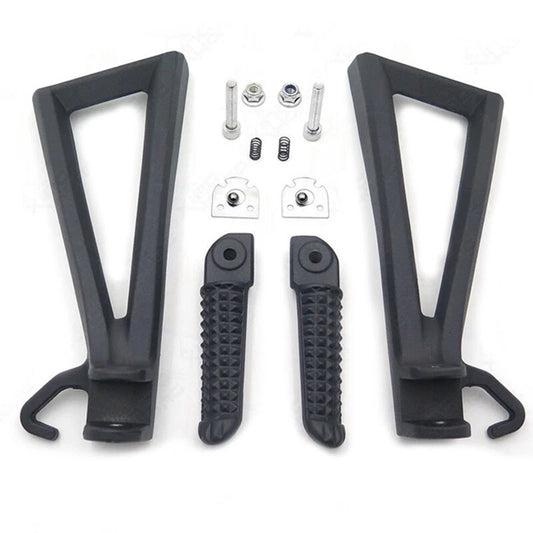 Yamaha YZF-R6 Black Rear Passenger Foot Pegs Bracket Fit For 2006-2016