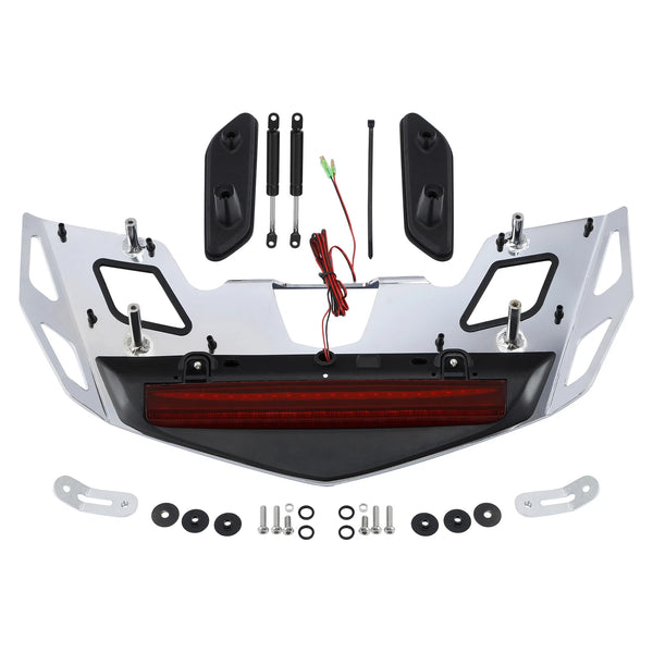 Trunk Luggage Rack LED Brake Light Red Lens Fit For Honda Goldwing GL1800 21-25