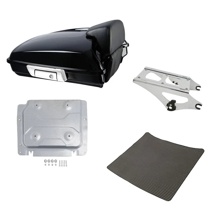 Razor Trunk Luggage Backrest Mount Rack Fit For Harley Touring Road King 2014-26
