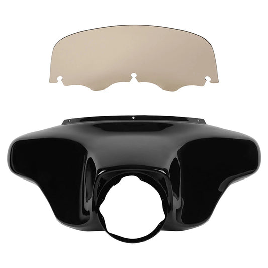 Batwing Outer Cowl Fairing Smoke 8'' Windscreen Fit For Harley Touring 1996-2013