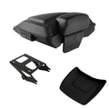 Matte Black Razor Trunk Backrest Mount Rack Fit For Harley Road King Glide 14-26