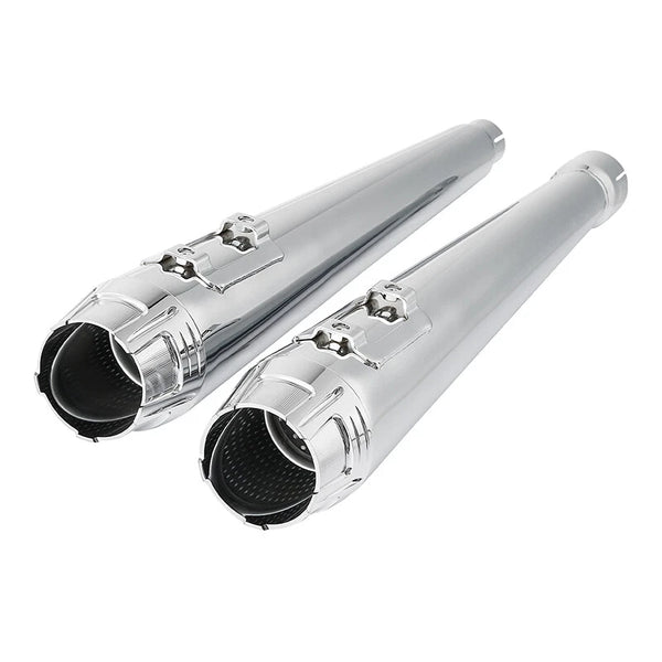 4" Slip on Megaphone Mufflers Exhaust Fit For Harley Touring Electra Glide 17-25