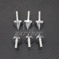 6 PCS M5 Silver Aluminum Spike Bolts For Windscreen Fairings License Plate Bolts