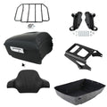 Matte King Trunk Backrest Rack Mount Docking Fit For Harley Street Glide 09-2013