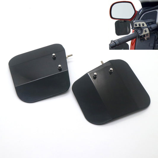Black Air Wing Deflector Windshield Mirror Mount For Honda Goldwing 1800 F6B