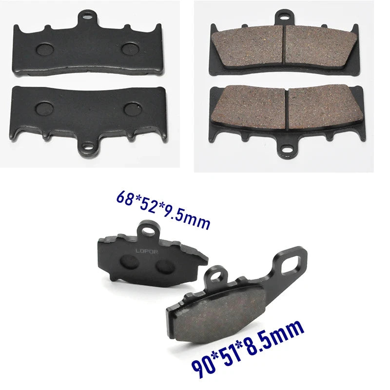 Full Set Front Rear Brake Pads For Kawasaki ZX6R Ninja 98-01 ZX9R ZX900R 96-01