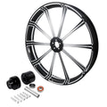 26" Front Wheel Rim Single Disc Hub Fit For Harley Street Road Glide 1997-21 ABS