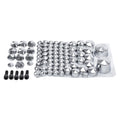 Chrome 81PCS Toppers Cover 5 Bolts Fit For 07-13 Harley Softail Twin Cam Models