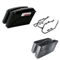 Hard Saddlebags & Conversion Bracket Kit Fit For Harley Dyna Fat Bob 2008-2017