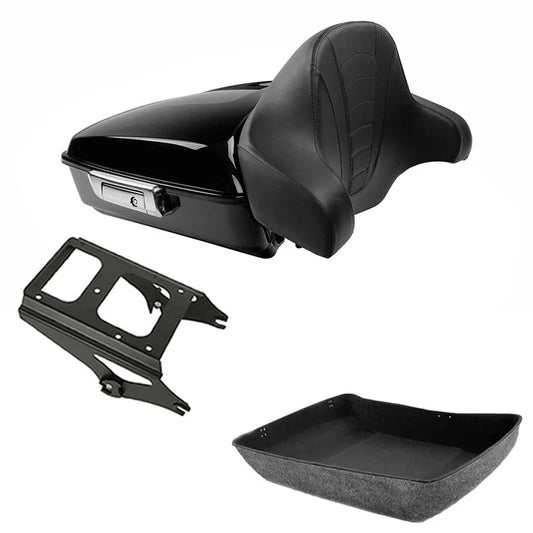 Chopped Trunk Pad Mount Fit For Harley Touring Road King 2009-2013