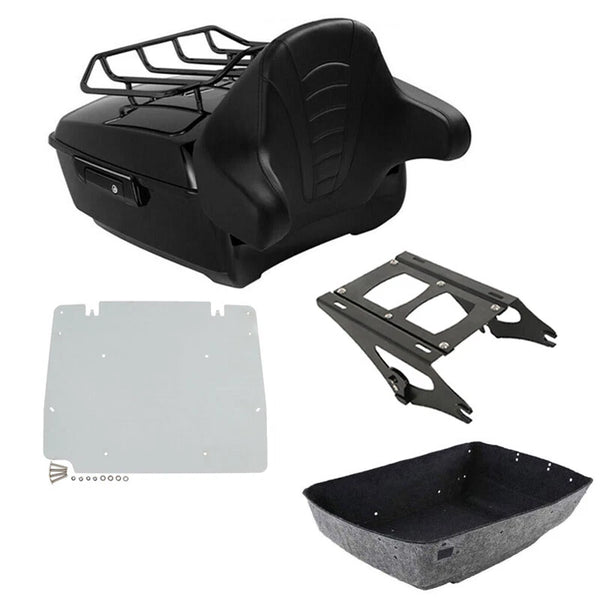 King Trunk Pad Rack Mount Plate Fit For Harley Touring Road Glide Fltrx 2014-26